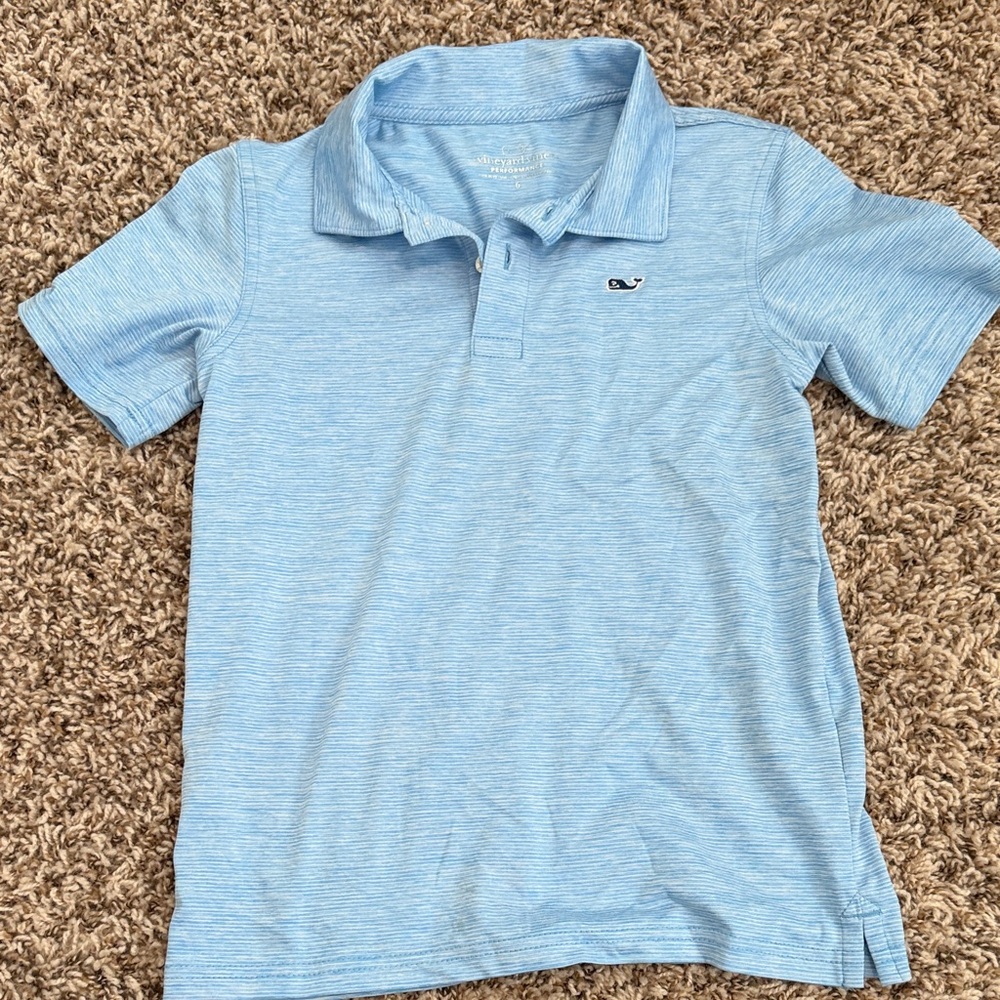 Vineyard Vines Light Blue Kids Polo Shirt
